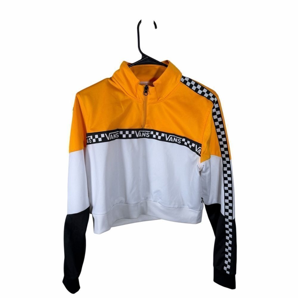 Vans Yellow and White Checkered Sleeve Jacket